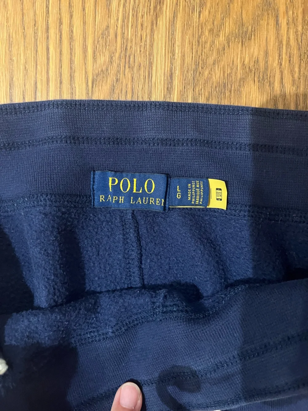 Polo by Ralph Lauren Navy Sweatpants with Yellow Tag